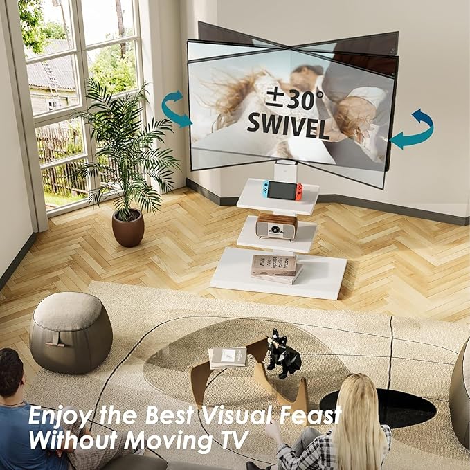 FITUEYES Iron Base Universal Floor TV Stand - Image 2