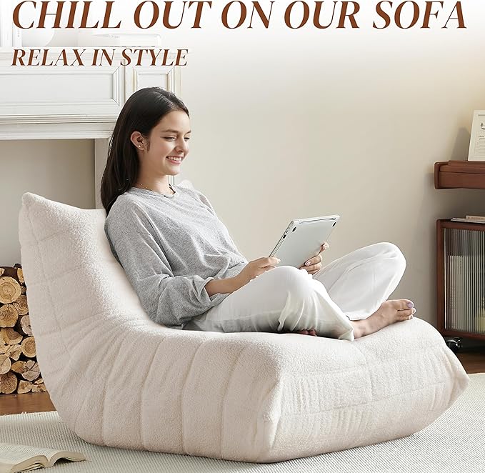 Bean Bag Chair, Fireside Chair Bean Bag Sofa - Image 4
