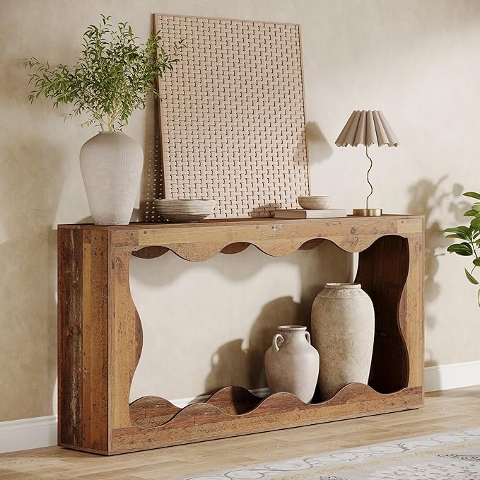 Tribesigns 63 Inches Farmhouse Console Table by Tribesigns