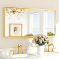 TETOTE Brushed Gold Frame Mirror by TETOTE