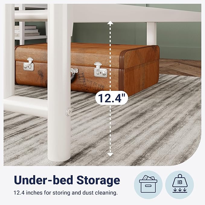Allewie 14 Inch Twin Size Metal Platform Bed Frame - Image 5