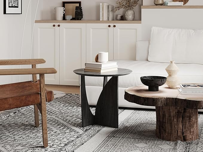 Round Side Table, Modern Aesthetic End Table - Image 4