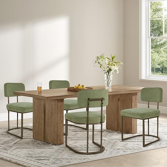 Dining Chairs Set of 6, Upholstered Modern Kitchen Chairs by Kislot