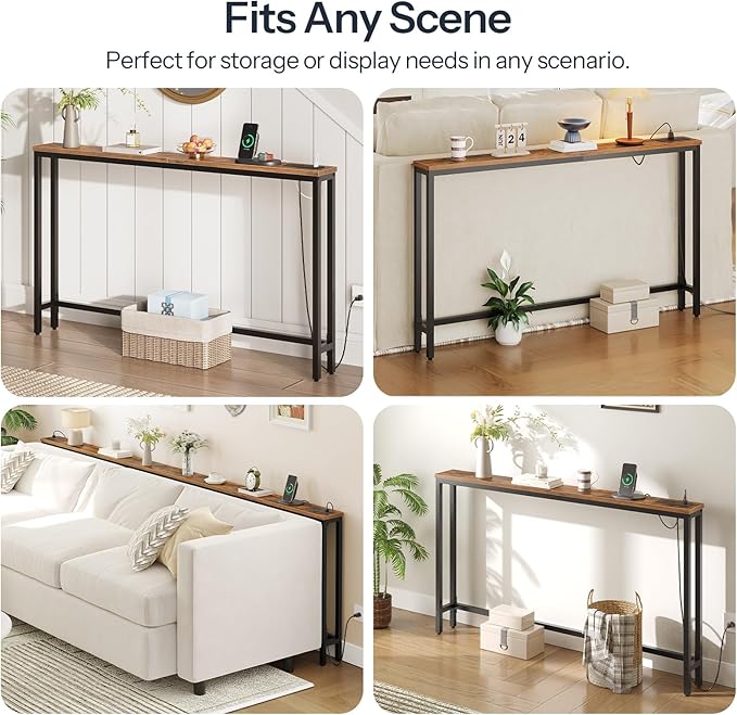 HOOBRO 55.1" Narrow Console Table - Image 7