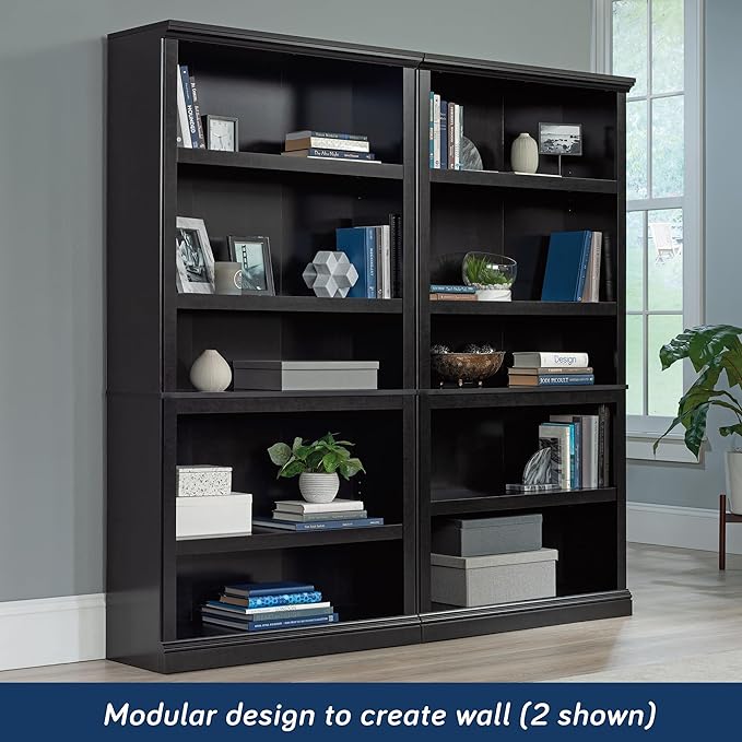 Sauder Miscellaneous Storage 5 Bookcase/Book Shelf, L: 35.28" x W: 13.23" x H: - Image 5