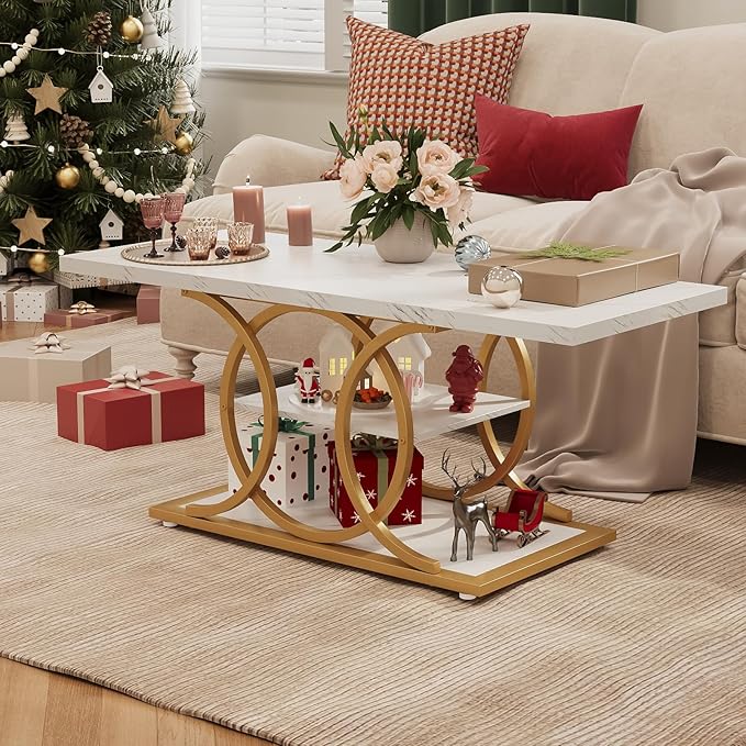 GiftGo Rustic Coffee Table - Image 6