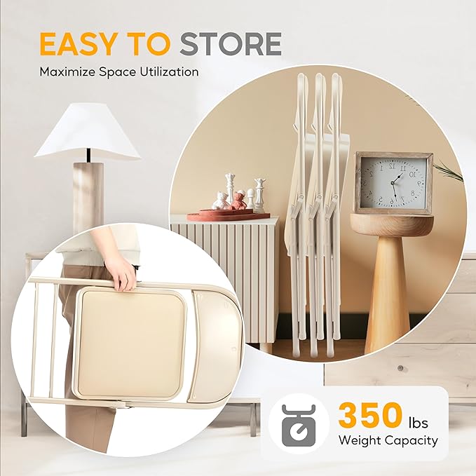 HealSmart 4 Pcs Folding Chairs - Image 6