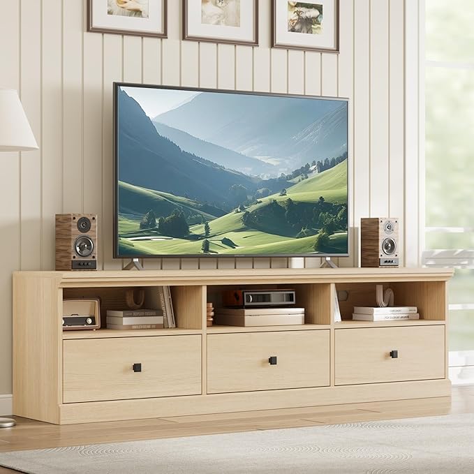GarveeHome TV Stand for 65/70/75 Inch TV, Entertainment Center by GarveeHome