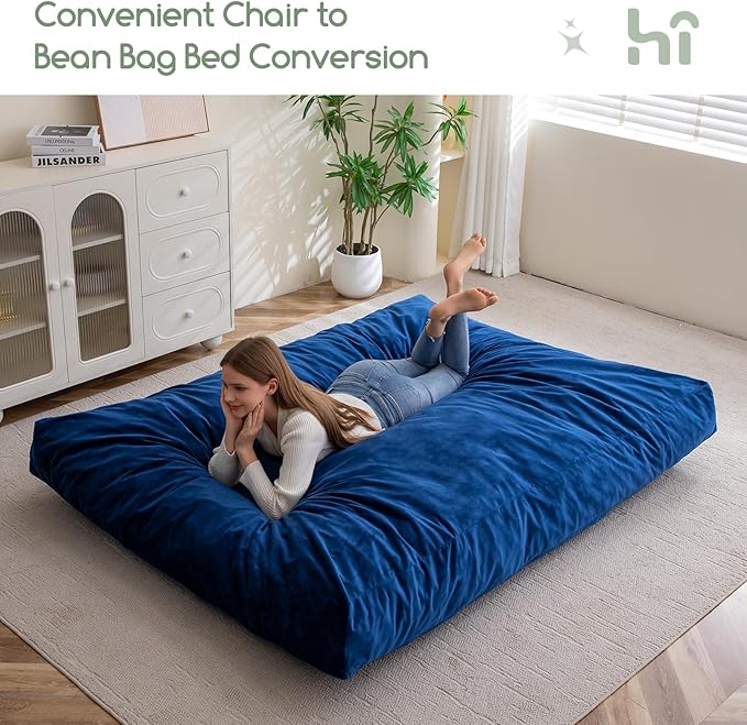 HIGOGOGO Giant Bean Bag Chair Bed - Image 5
