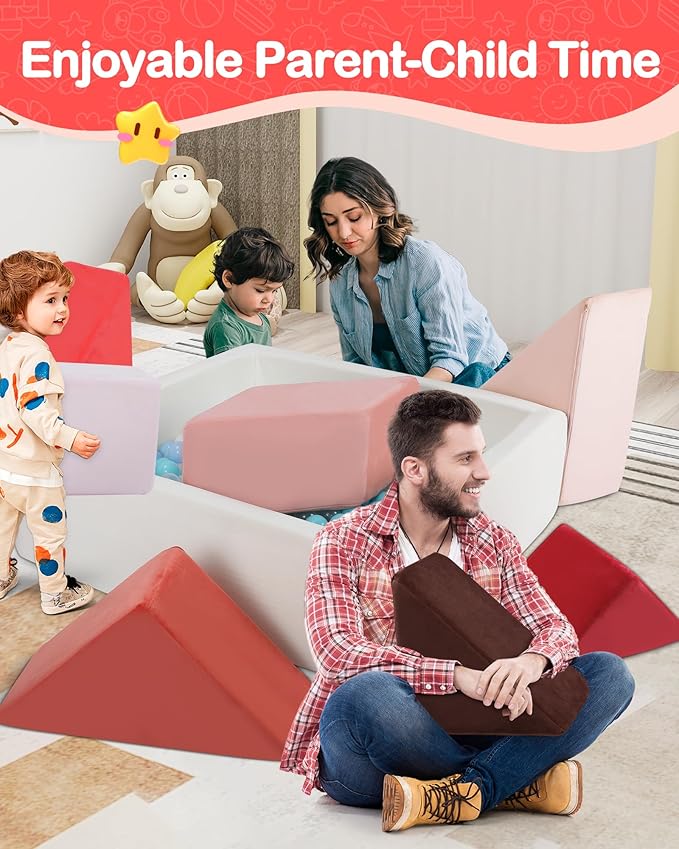 Kids Play Sofa, Tangram Square Puzzles Couch Furniture, Modular Kids Play - Image 8