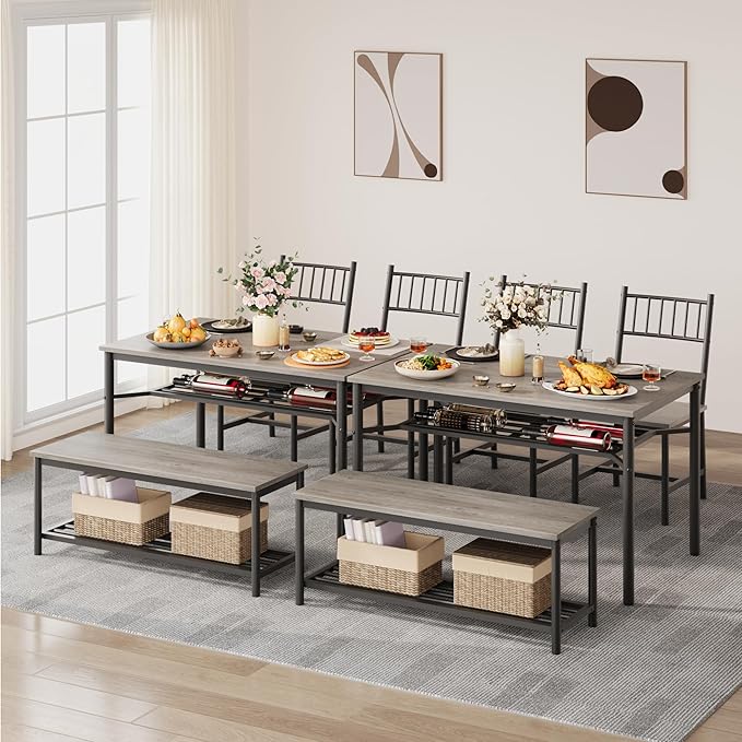 Dining Table Set for 4, Kitchen Table for 4 - Image 4