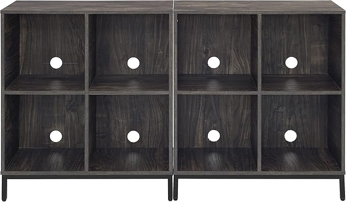 Crosley Furniture Jacobsen 2-Piece Vinyl Record Storage Cube Bookcase Set and - Image 4