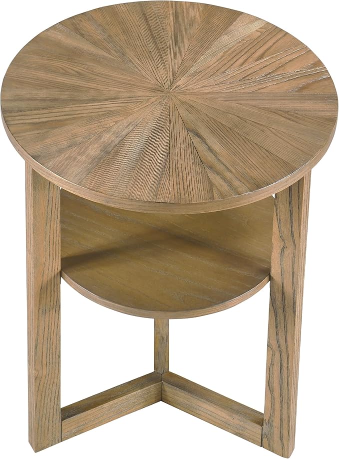 MODERION Round End Table, Farmhouse Side Table - Image 3