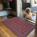 Jamestown Burgundy Jute Braided Rug, 20x30 Rectangle by Homespice