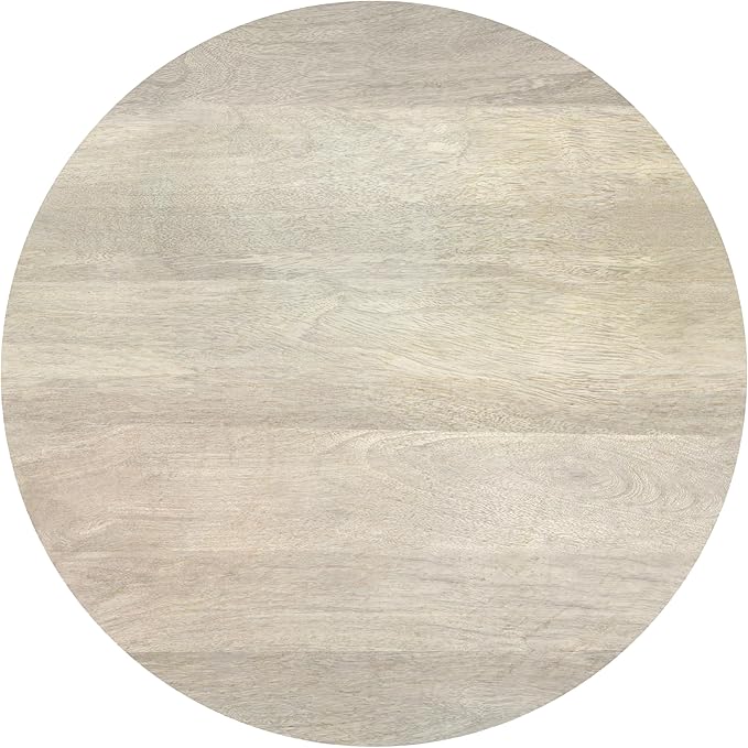 SIMPLIHOME Finchley Solid Mango Wood 18 inch Wide Round Contemporary Side Table - Image 4