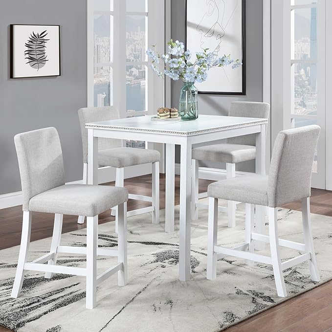 KEIKI 5-Piece Counter Height Dining Table Set by Unknown