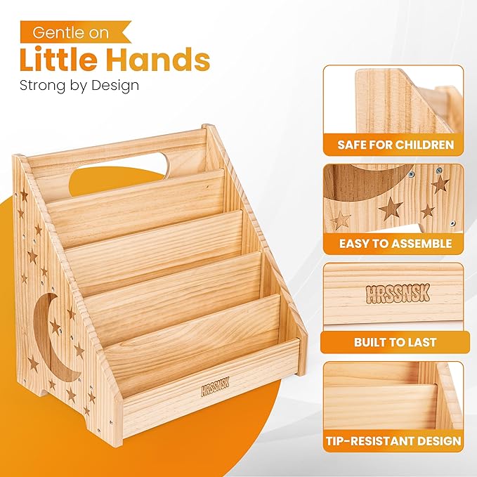 Baby Bookshelf for Toddlers Ages 1-3 - Image 4