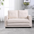 ERYE 3 Fold Tufted Upholstered Futon Sofa Bed Modern Convertible Foldable Floor by Unknown
