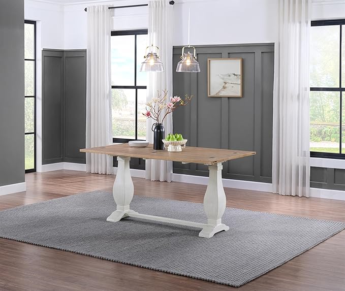 Martin Svensson Home Napa Solid Wood Pedestal Flip-Top Sofa Console Table - Image 3