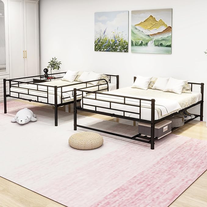 Metal Full Over Full Bunk Bed - Image 4