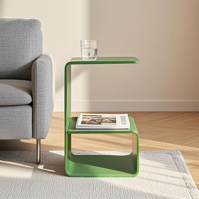 Acrylic End Table for Nightstand, Bedside Table for Bedroom.Side Tables for by GETCK