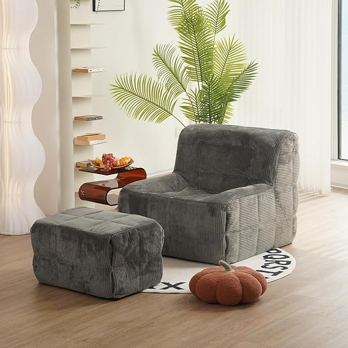 N&V CUBICUS Single Seated Foam Sofa, Armless Floor Sofa by NV