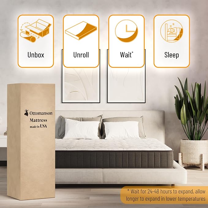 Ottomanson Twin XL 9" Hybrid Mattress - Image 8