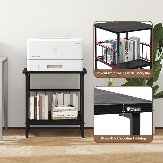 18" Square End Table, Modern Nightstand Side Table, Nightstand - Image 6