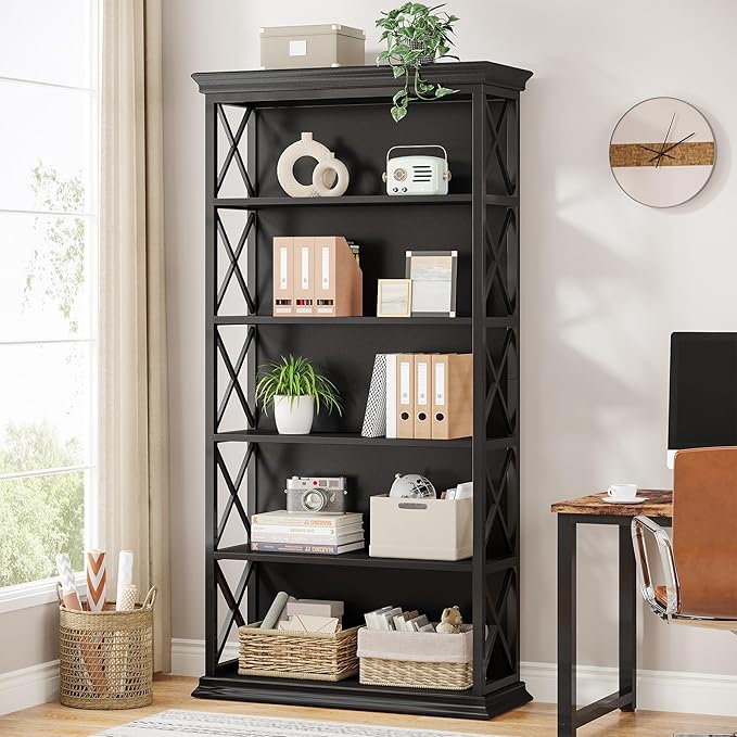 Tribesigns 6-Tier Bookcase, 71 Inches Industrial Bookshelves and Bookcases - Image 3