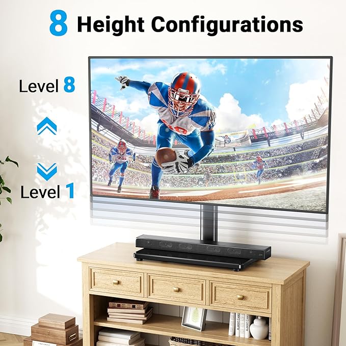 PERLESMITH Universal Swivel TV Stand - Image 4