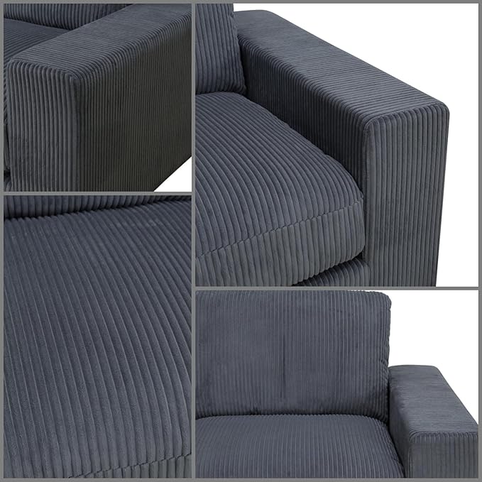 Sectional Couches for Living Room, Stylish Sectional Loveseat Sofa - Image 6