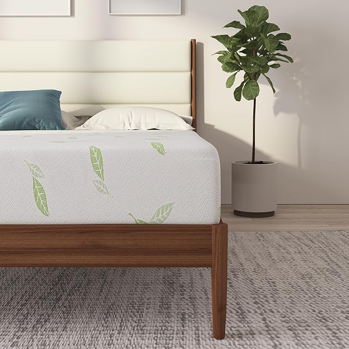 NapQueen King Size, 12 Inch Anula Green Tea Infused Memory Foam Mattress - Image 13
