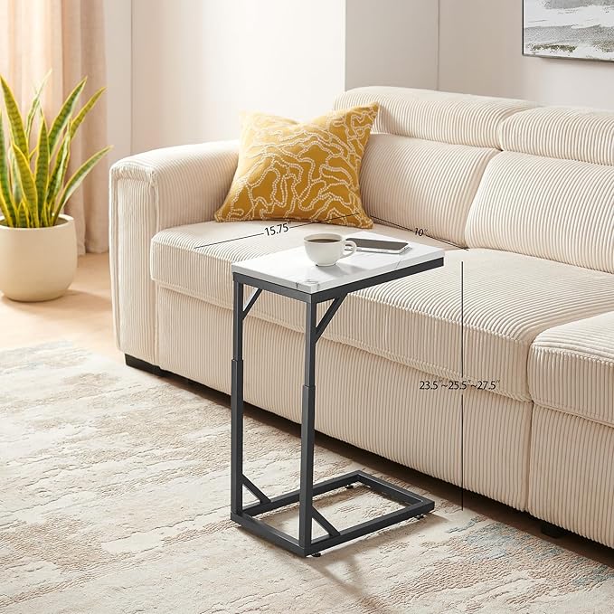 C-Shaped End Table, Small Sofa Table - Image 2