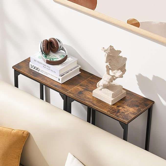 Console Table, Narrow Entryway Table, Thin Sofa Table, Behind Couch Table - Image 4