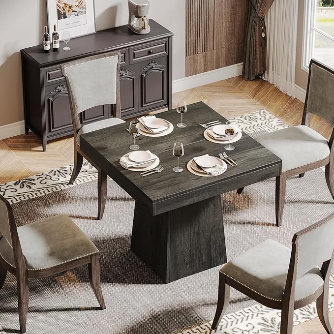 Tribesigns Square Dining Table for 4, 31.5-Inch Small Kitchen Table - Image 5