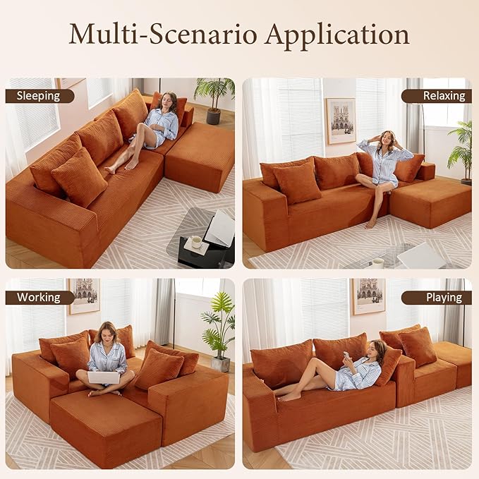 INGEROOM 108" Cloud Sectional Couch - Image 8