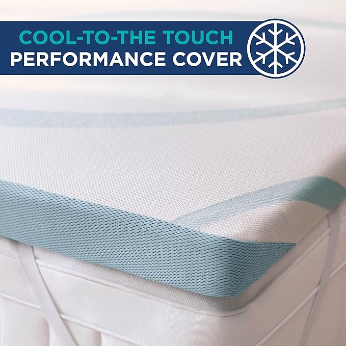 Tempur-Pedic TEMPUR-Adapt + Cooling 3-Inch Queen Mattress Topper Medium Luxury - Image 5