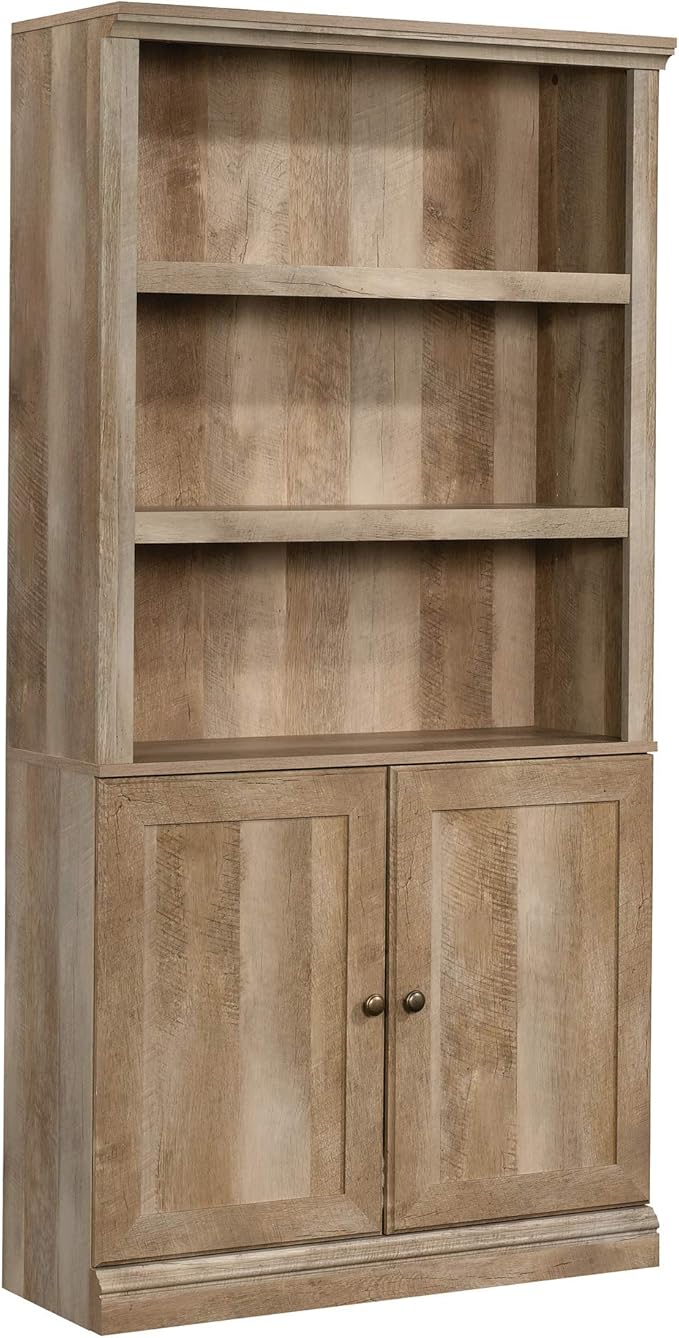 Sauder Anda Norr Display Cabinet/ Pantry cabinets, Lintel Oak finish by SAUDER%C2%AE