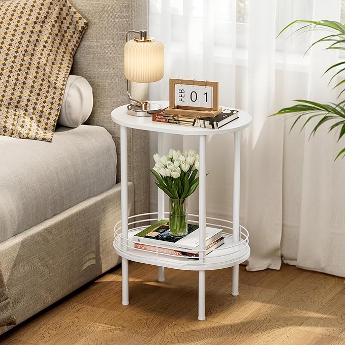 Small Round Side Table, Bedside Table by DGSANDGPuttheCustomerFirst