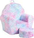 Kids Sofa with Ottoman, Shell-Like Sofa by MOMCAYWEX