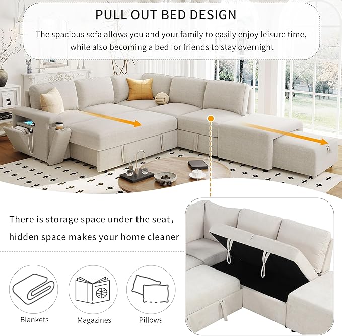 Merax L-Shaped Modular Sofa - Image 6