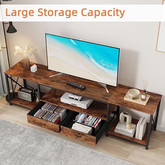 TV Stand with Fabric Drawers - Image 3