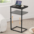 Vagusicc C Shaped End Table for Couch, 33.2'' Extra Tall C Table Adjustable by Vagusicc