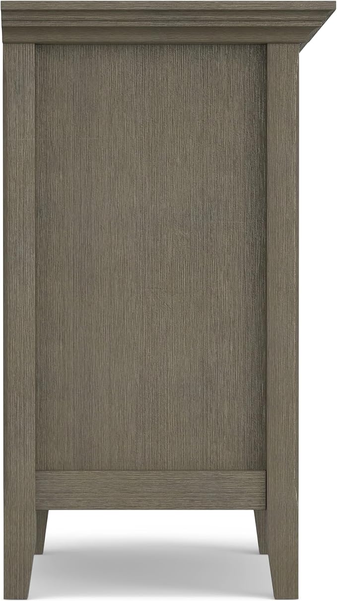SIMPLIHOME Amherst SOLID WOOD 24 Inch Wide Traditional Bedside Nightstand Table - Image 12