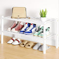 Smiry Shoe Rack, 2 Tier Bamboo Shoe Organizer, Stackable Free Standing Wooden by Smiry