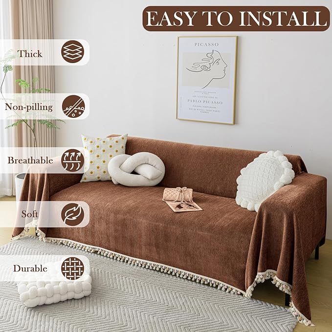 HANDONTIME Boho Style Sofa Cover - Image 3