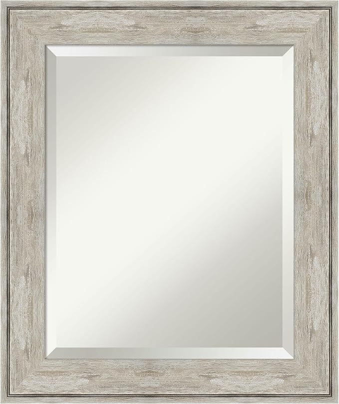 Amanti Art Silver Bathroom Mirror by AmantiArt