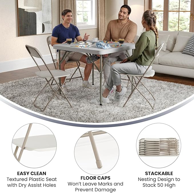Flash Furniture Hercules Series Plastic Folding Chair - Image 5