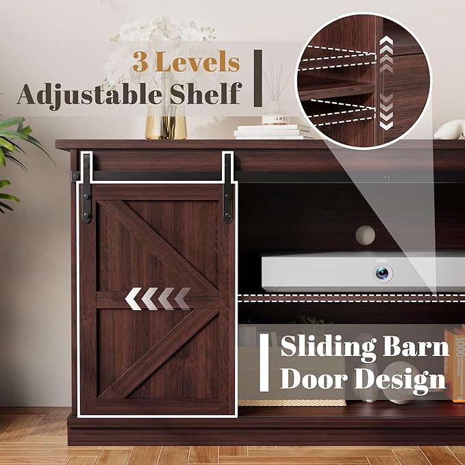 YESHOMY TV Stand for Televisions up to 65 Inchs, - Image 5