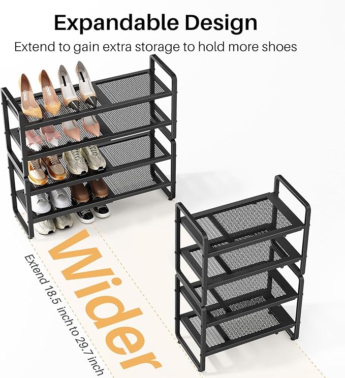 Shoe Rack - Expandable Shoe Organizer - Image 4